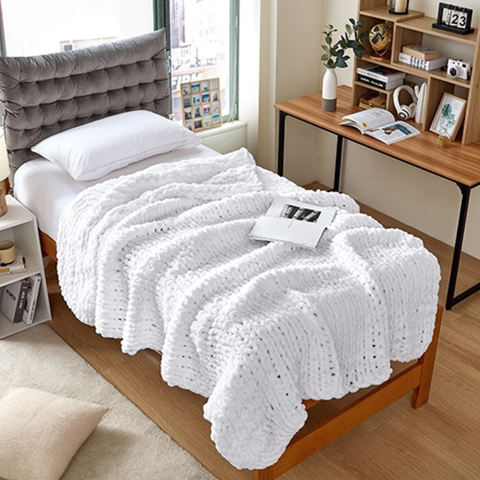 Chunky Knit "Twin Size" Blanket